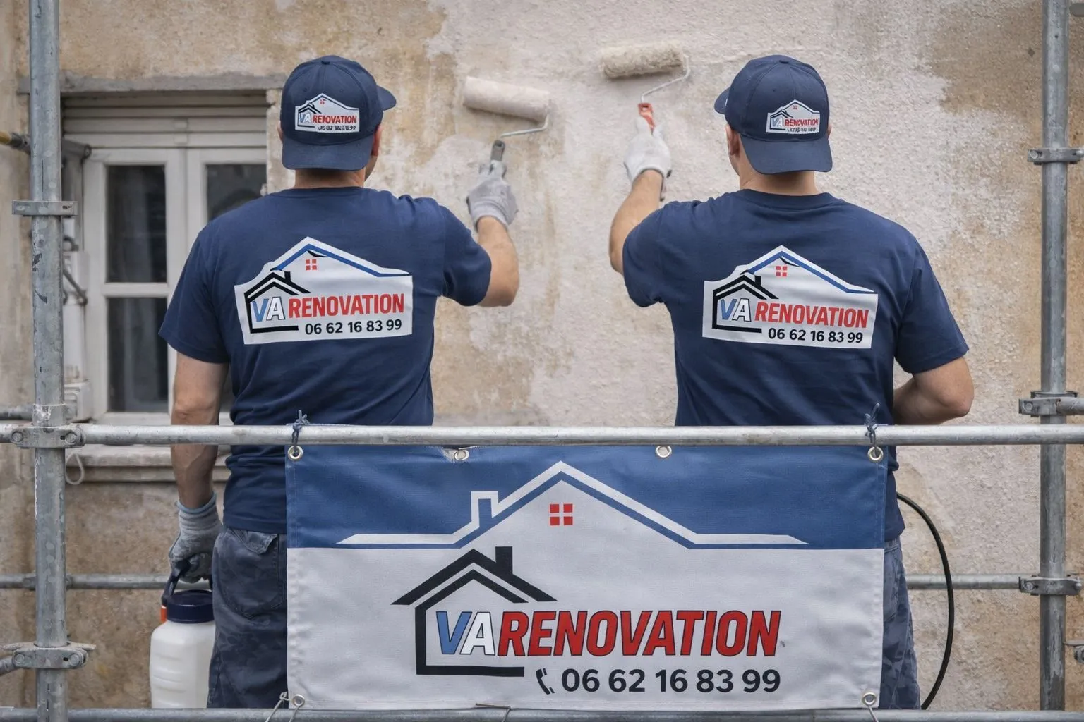 Ravalement de façade réalisé dans le Var par VARénovation